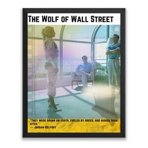 Wolf of Wall Street Jordan Belfort Quote Wall Art